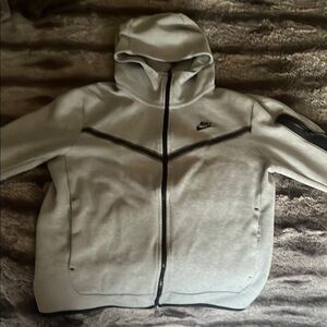 Nike Light Gray Hooded Jacket